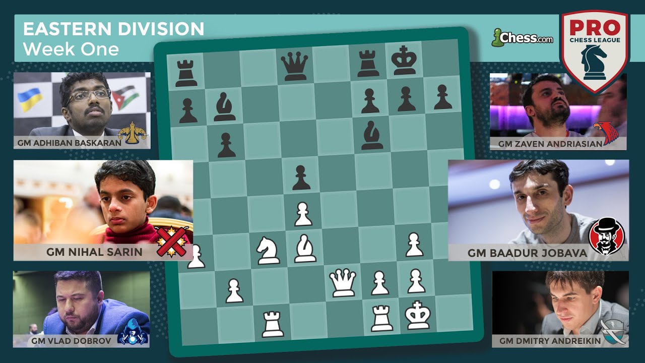 Pro Chess League Week One Eastern Division Indian Surprises Chess