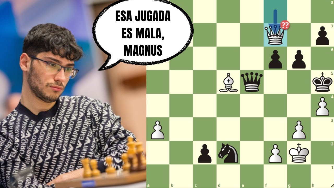 CAOS TOTAL SOBRE EL TABLERO Carlsen Vs Firouzja Chessable Masters