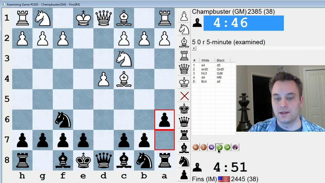 Blitz Chess 413 IM Bartholomew vs. GM Stefan Kristjansson (Colle