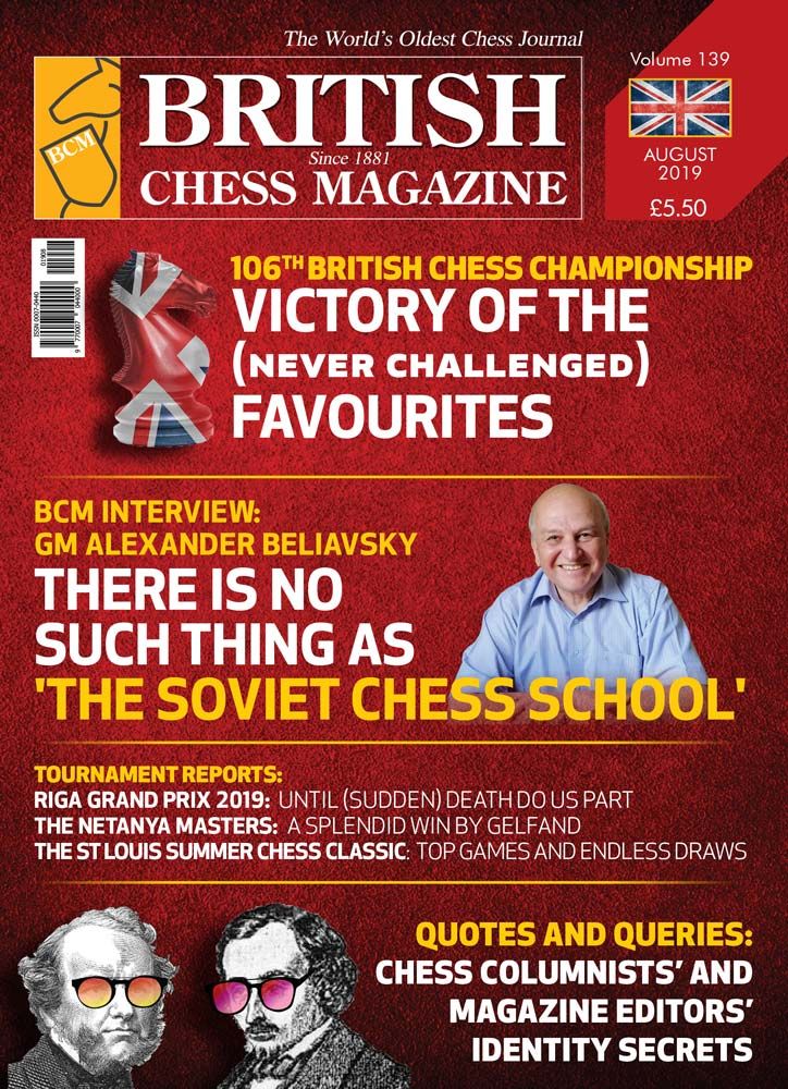 British Chess Magazine: August 2019