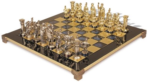 Manopoulos Metal Chess Sets