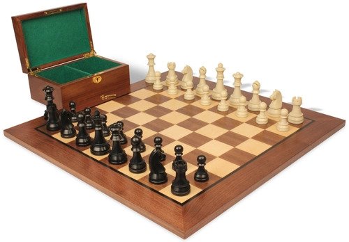 Plastic/Resin Chess Sets with Wood Boards