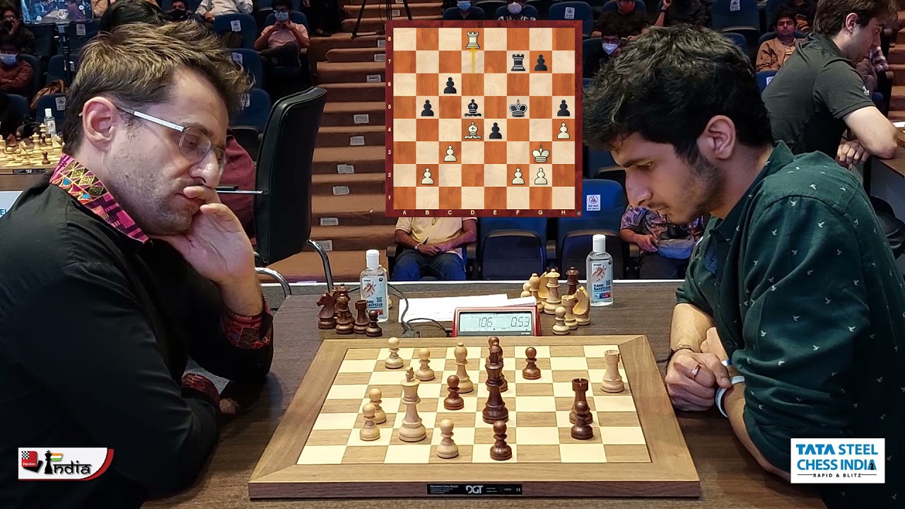 Levon Aronian vs Vidit Gujrathi | Tata Steel Chess India 2021 Blitz Round 17