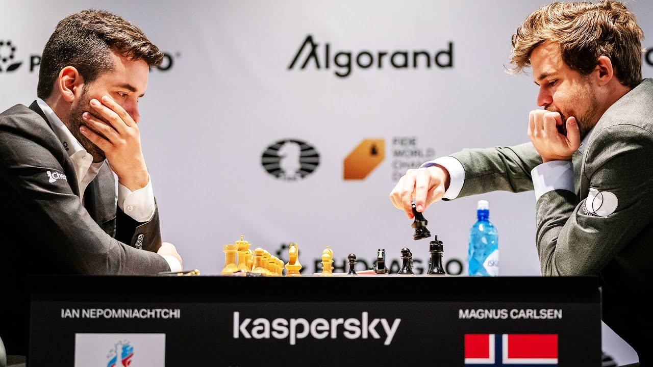 Ian Nepomniachtchi Vs Magnus Carlsen || World Chess Championship (2021 ...