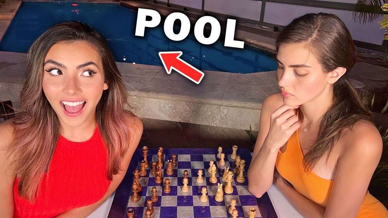 Chess Vs My Sister But Loser Jumps In The Pool Chess Chest 1338