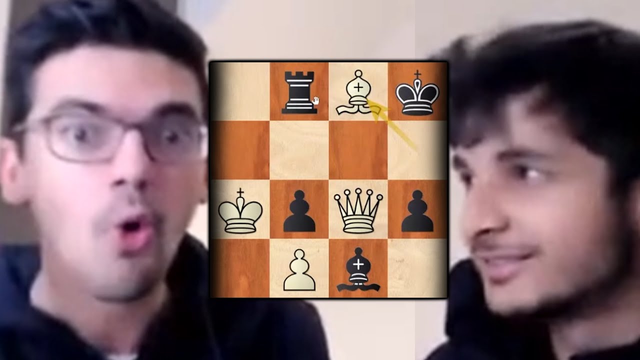 Anish Giri Finds the FANTASTIC MATE Idea with Vidit in Chess Base India