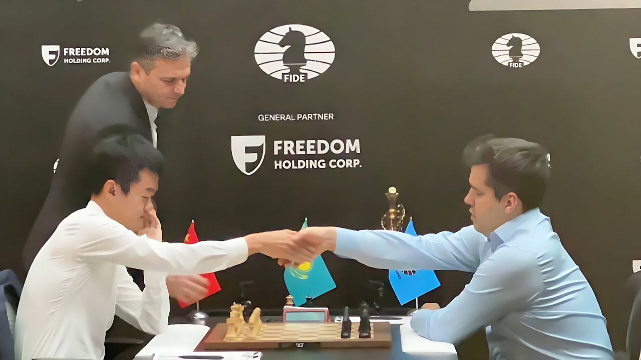 Nepo Arrives After Ding For Game 14 | Ding Vs Nepo | World Chess ...