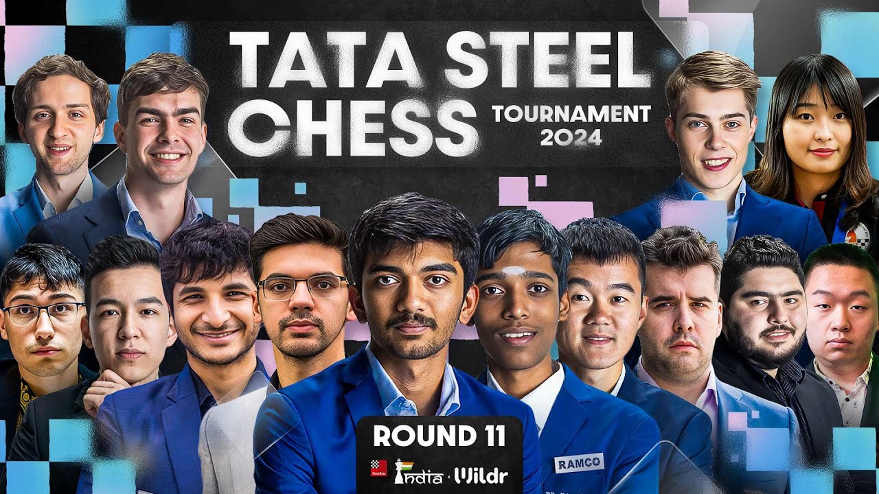 Tata Steel Chess 2024 Round 11 Gukesh vs Alireza, Pragg, Anish Commentary by Amruta Chess