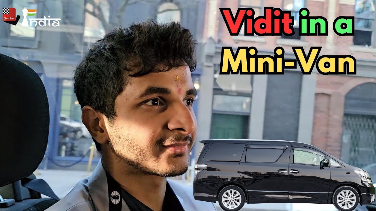 Interview of Vidit inside a minivan after he beat Hikaru Nakamura