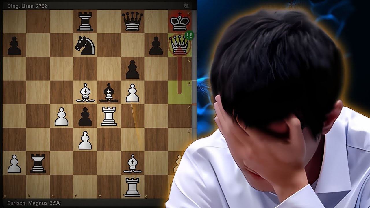 World Champion Destroyed by Beginners Tactic! Magnus Carlsen vs Ding