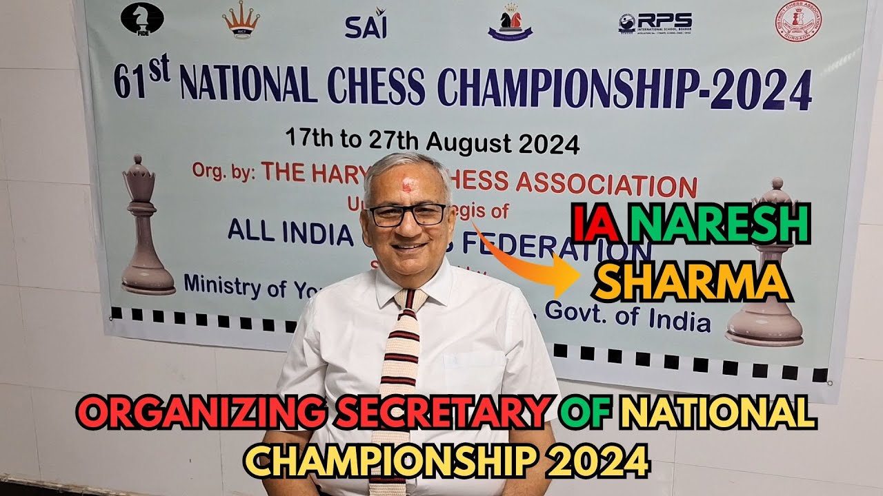 The man behind organizing the National Chess Championship 2024 IA