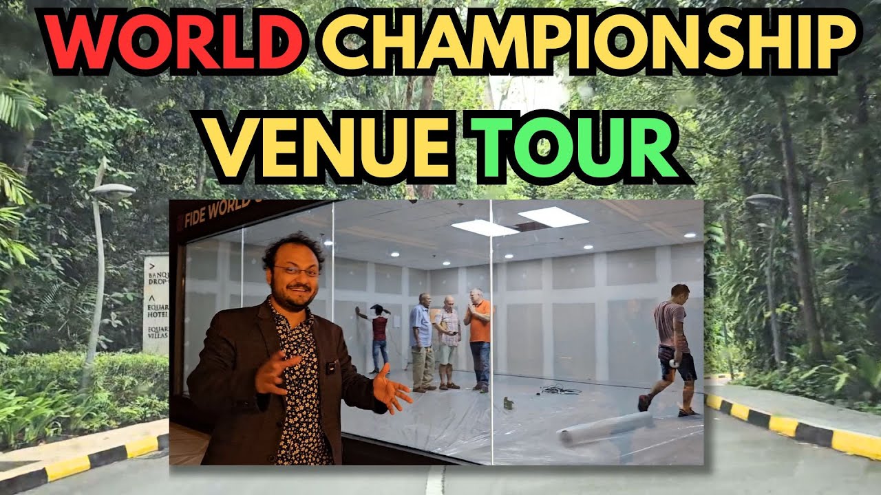 Behind the scenes Venue Tour of the Gukesh vs Ding Liren World