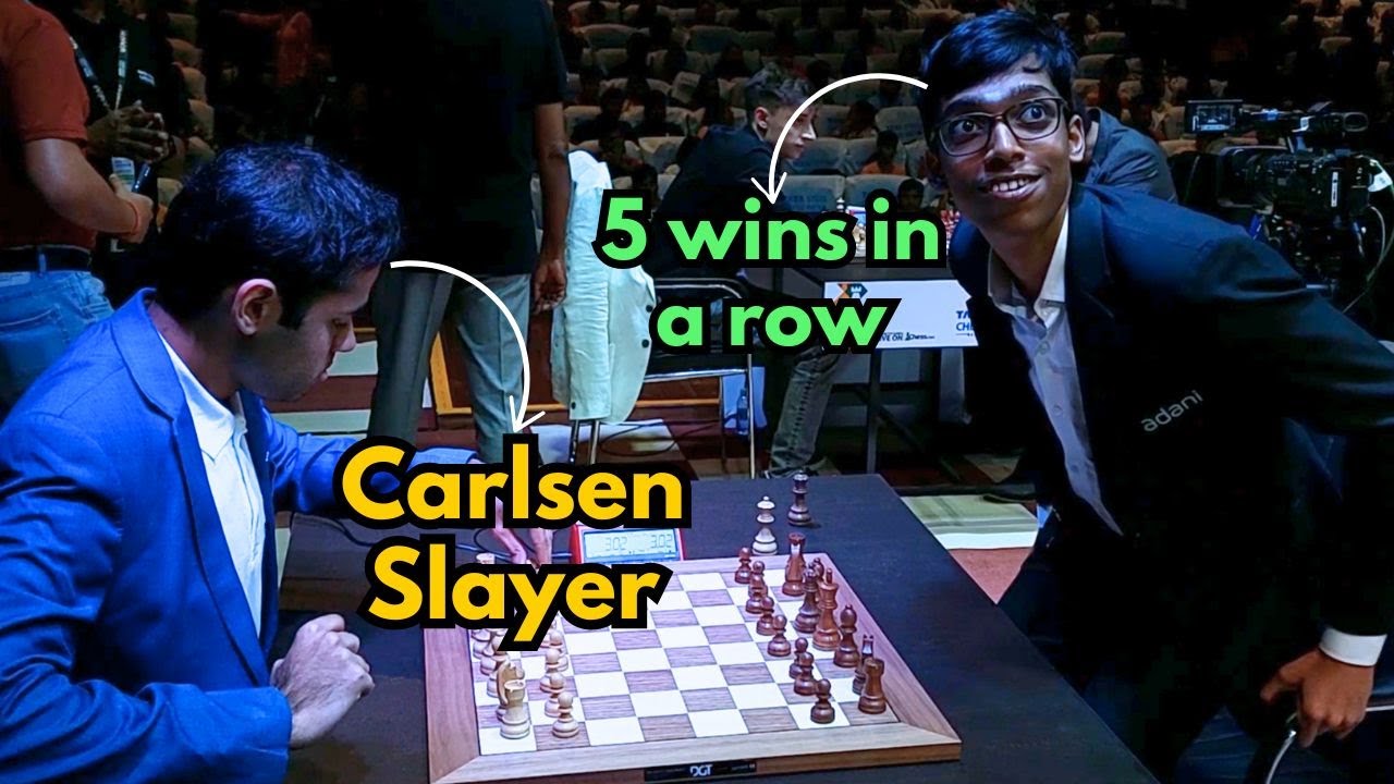 Arjun Erigaisi takes on his friend Praggnanandhaa Tata Steel Chess India 2024