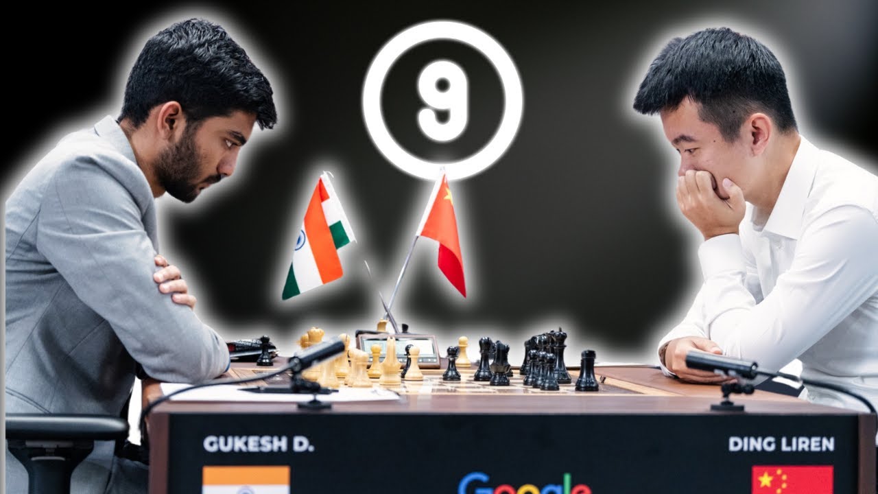 Gukesh vs Ding Campeonato Mundial de Ajedrez 2024 Partida 9