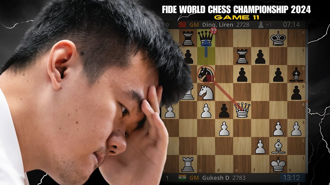 HUUUUUGE BLUUUNDER!!!! Gukesh D vs Ding Liren FIDE World Chess