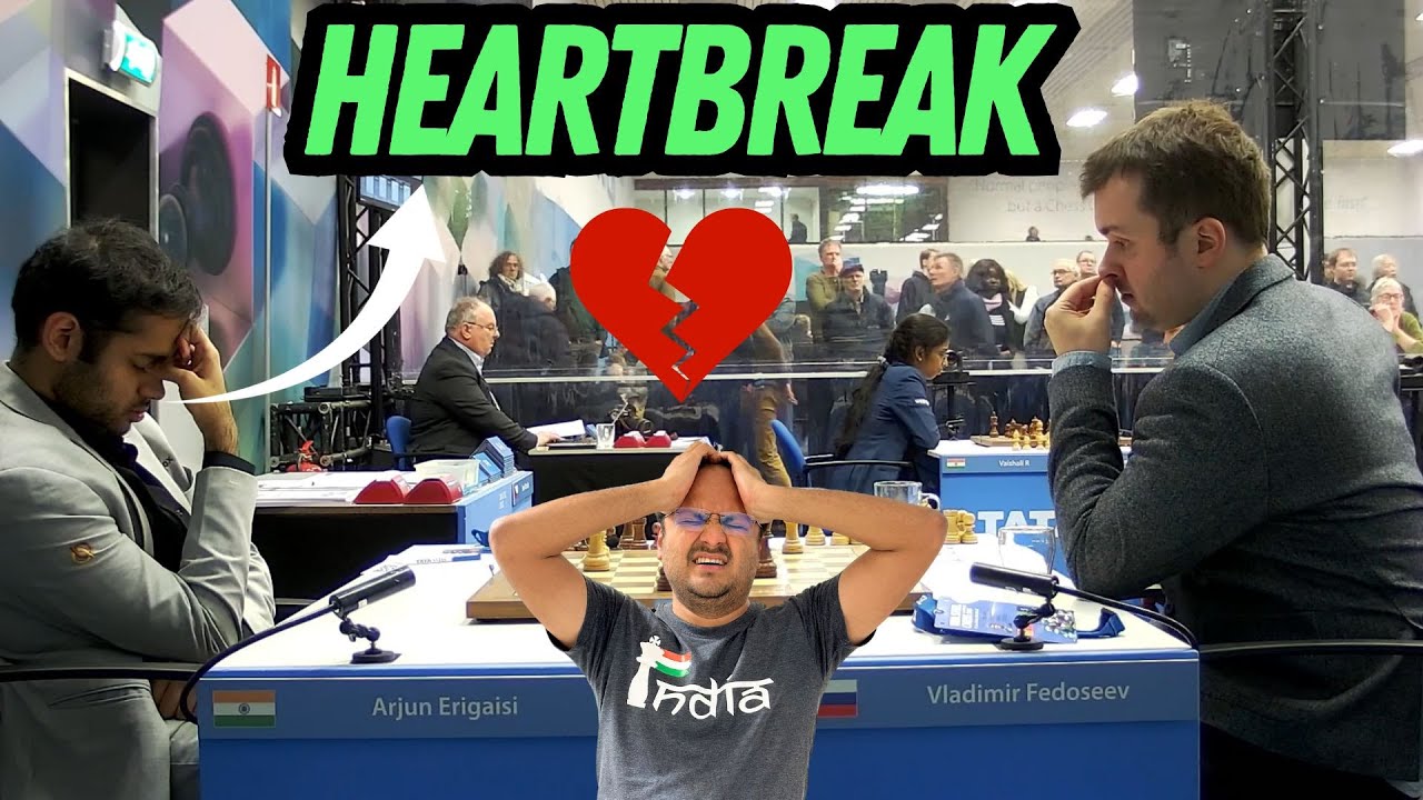 Arjun Erigaisi’s ultimate heartbreak Arjun vs Fedoseev Tata Steel